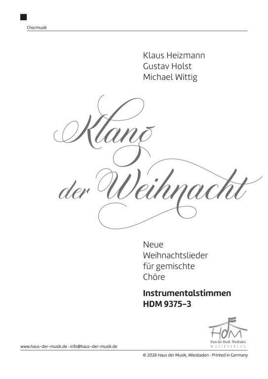 Klang der Weihnacht Instrumental