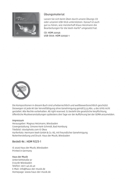 Allein zu zweit – Partiturausgabe