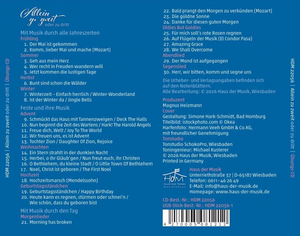 Allein zu zweit – Übungs-CD