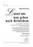 Lasset uns nun gehen Klavierauszug