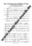 Das Geheimnis der Heiligen Nacht - (2- Partitur)