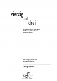 Vierzig mal drei - (Chorpartitur)