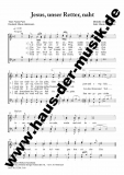 Jesus unser Retter naht - Männerchor-Chorpartitur