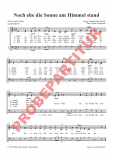 Noch ehe die Sonne am Himmel stand (Chorpartitur)