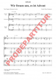 Wir freuen uns, es ist Advent (Partitur FCh)
