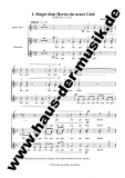 Singet dem Herrn Chorpartitur Frauenchor