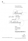 Advent ist der Weg nach Bethlehem - Chorpartitur Digital