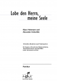 Lobe den Herrn, meine Seele (Partitur-SAM)